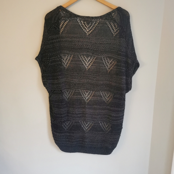 Triangle Knit Kimono Cardigan - Picture 5 of 7